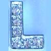 "L" Rhinestone Charm